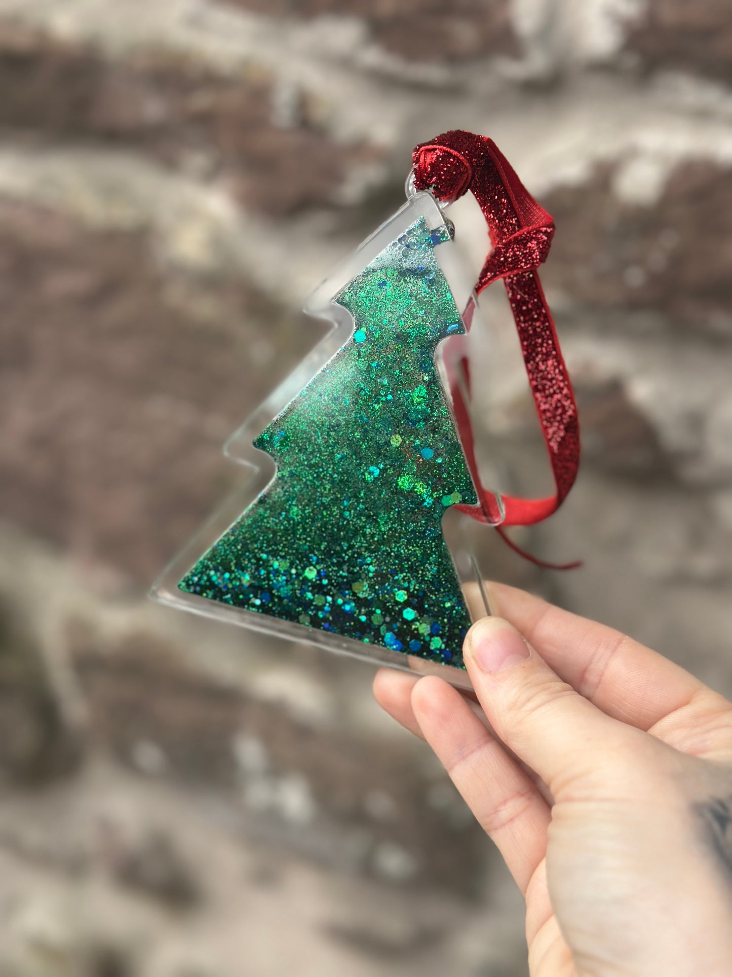 Acrylic Christmas Tree Bauble Ornament