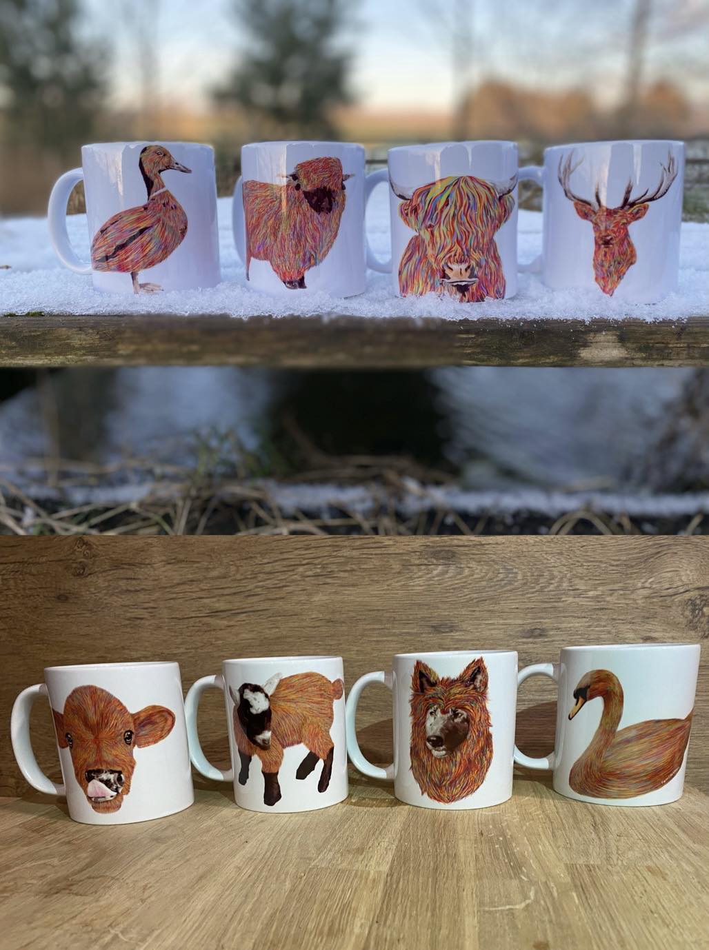 Farm Life Vinyl Mugs