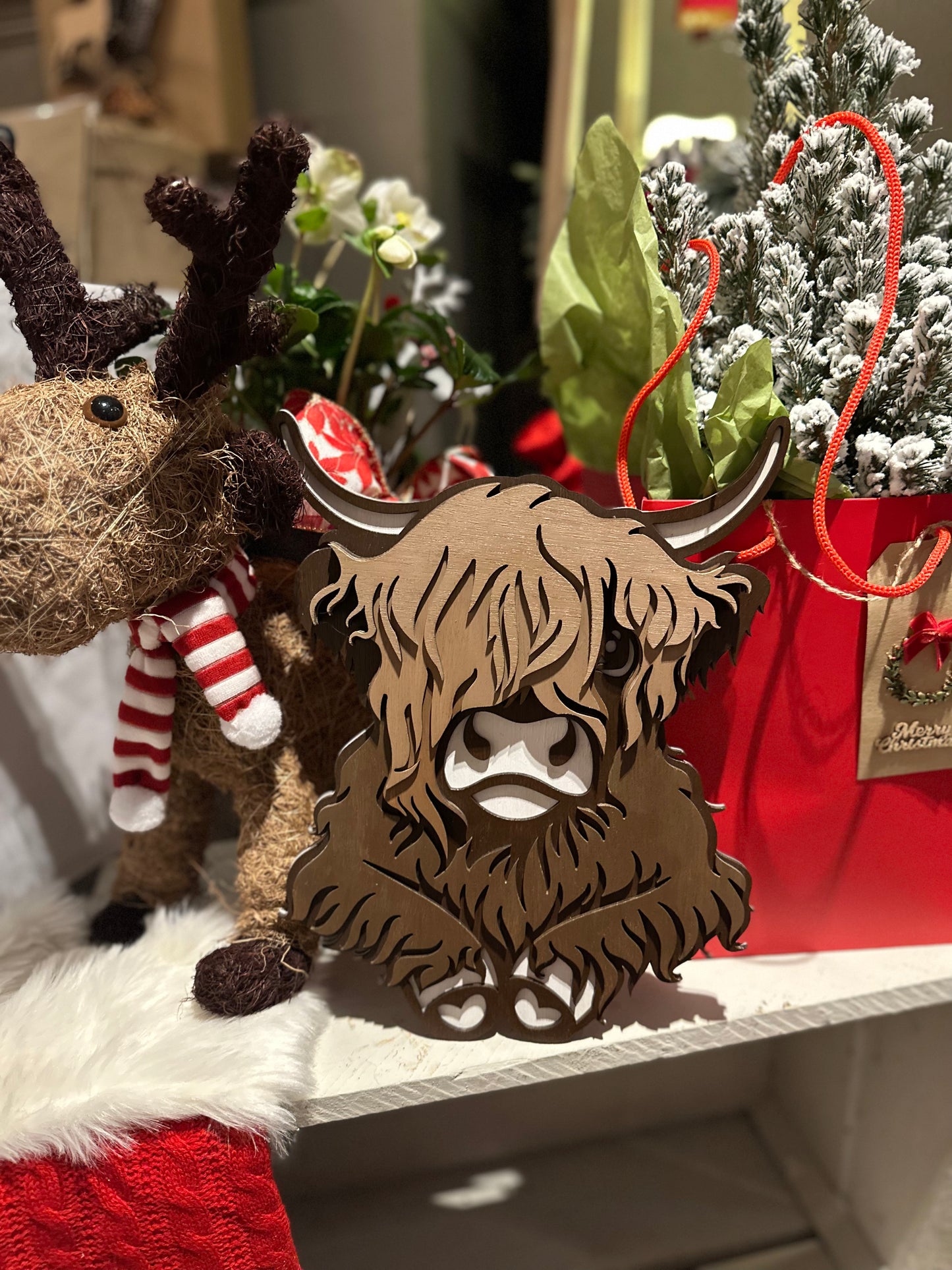 Multi layered Highland Cow
