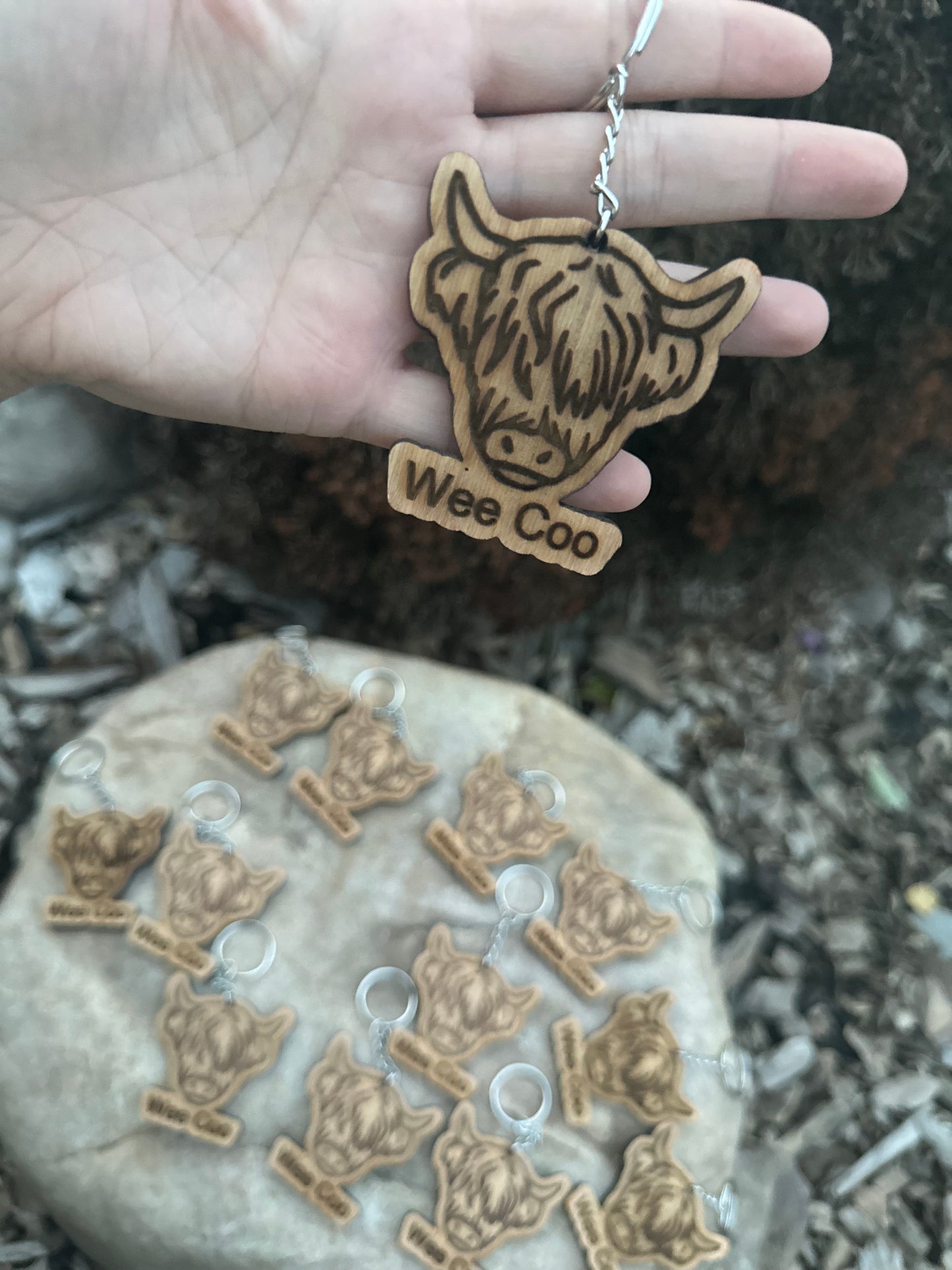 Highland Cow Keyring