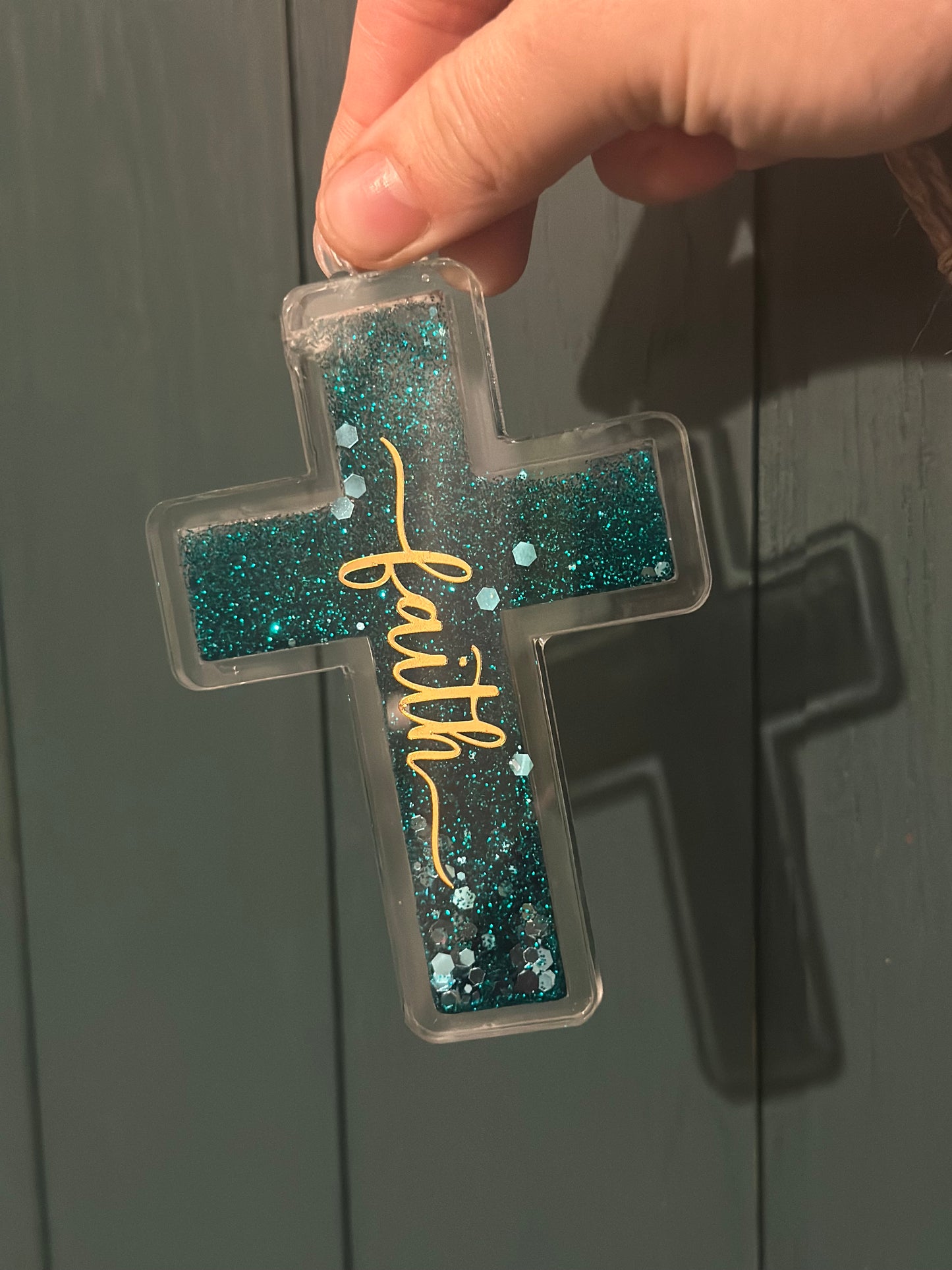 DIY Acrylic Cross Snowglobe Kit