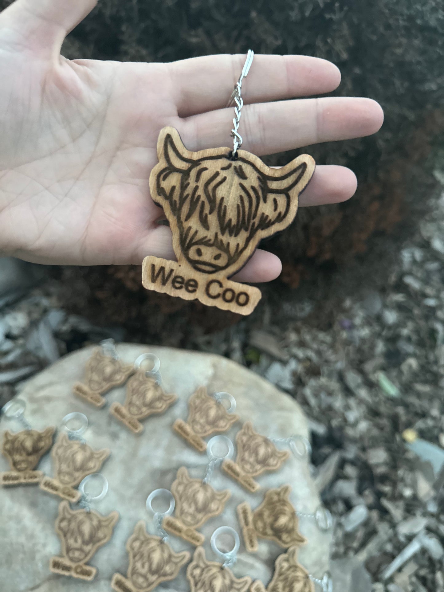 Highland Cow Keyring