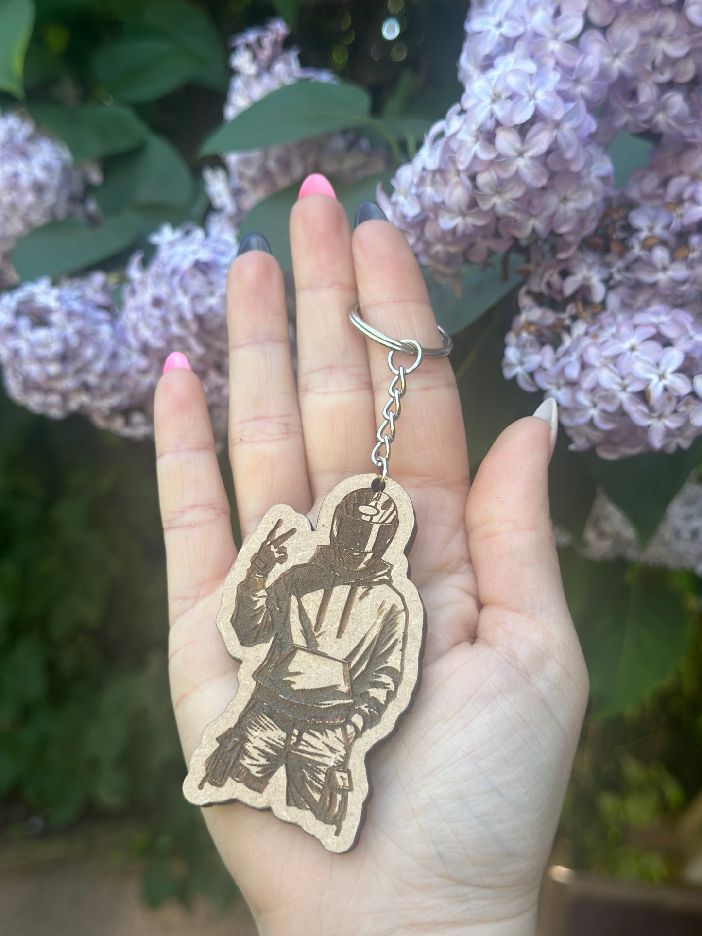 Cool Biker Dude Keyring