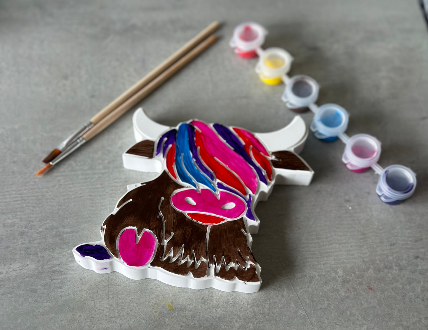 Paint Your Own Highland Cow