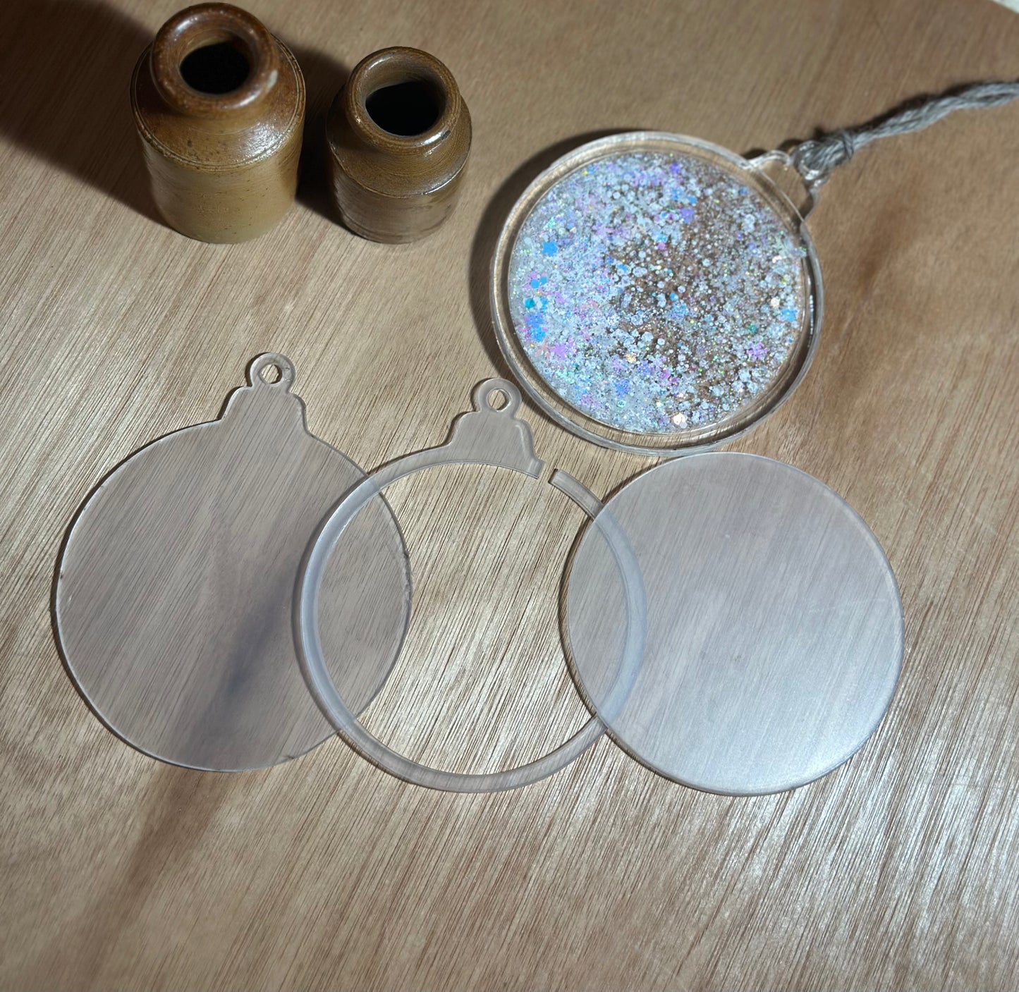 DIY Acrylic Snowglobe Bauble Ornament