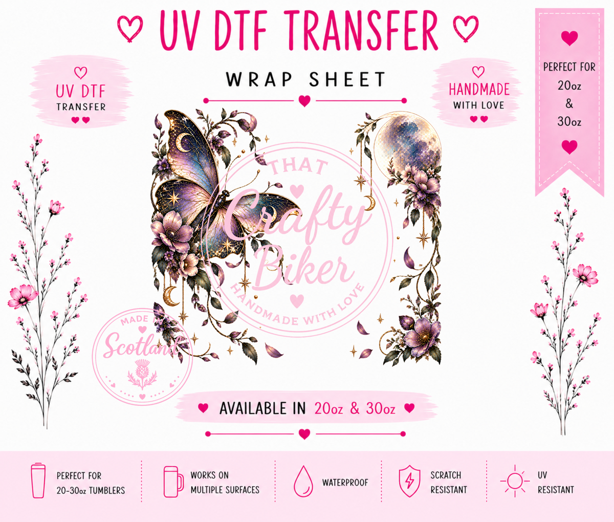 Butterfly Wishes Tumbler Wrap
