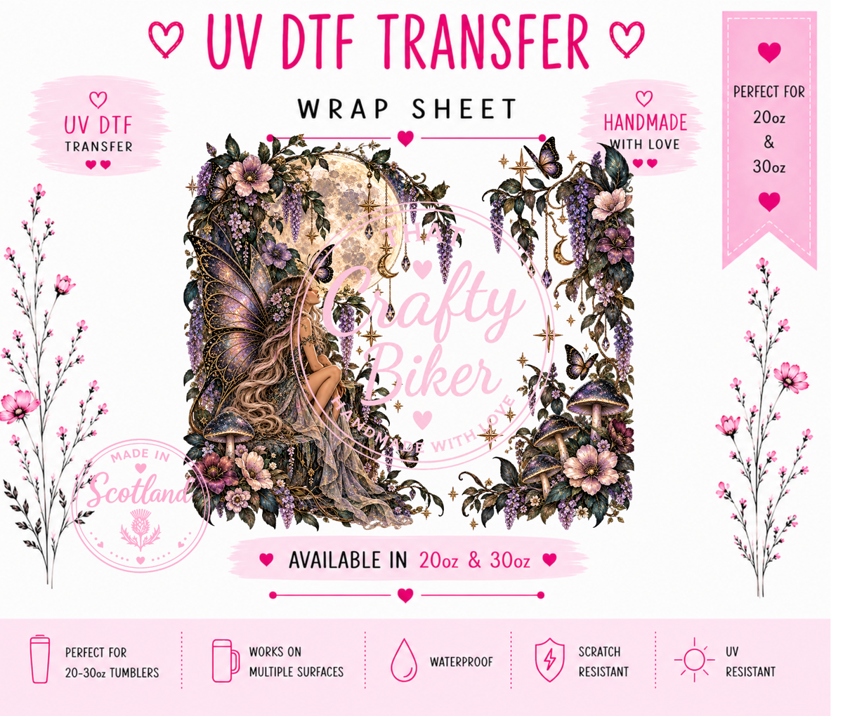 Fairy Gazing Tumbler Wrap