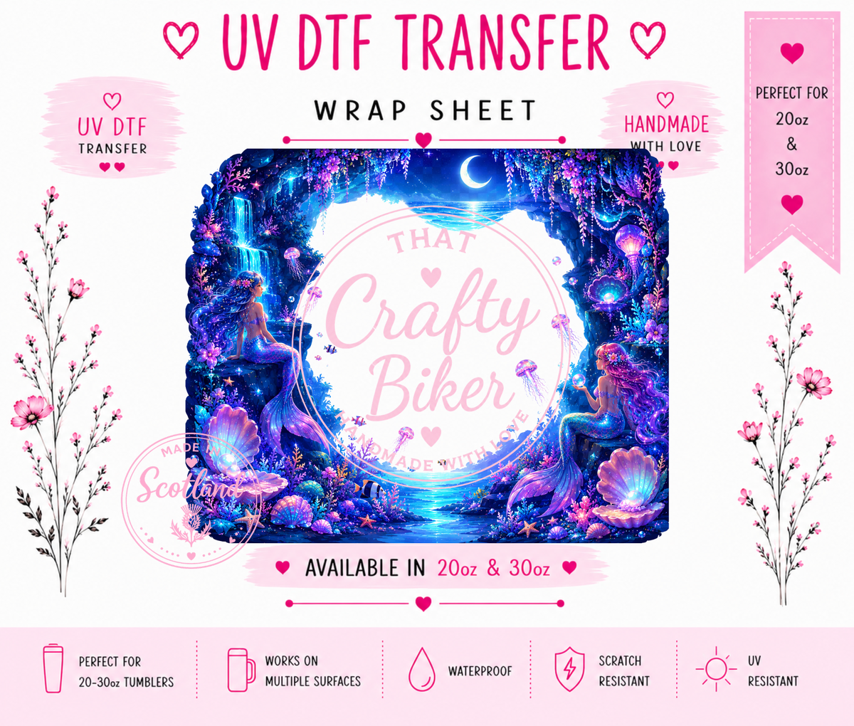 Mermaid Besties Tumbler Wrap