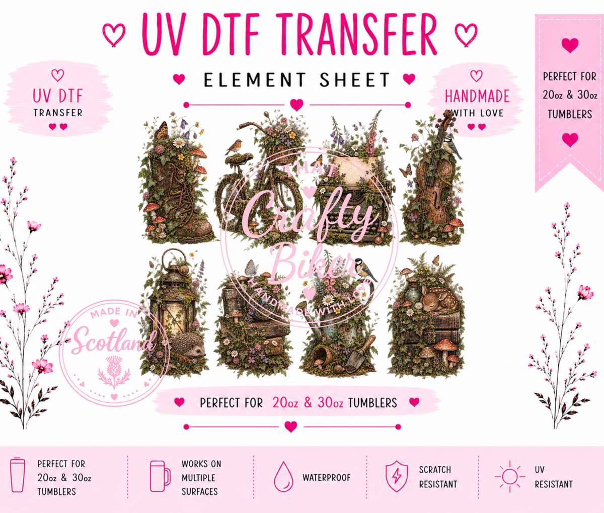 Vintage Trinkets UVDTF Element Sheet