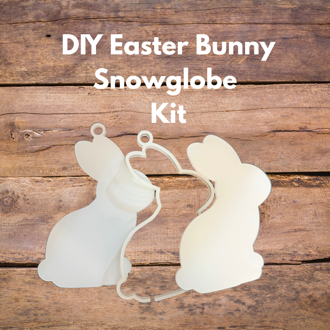 DIY Acrylic Easter Bunny Snowglobe Kit