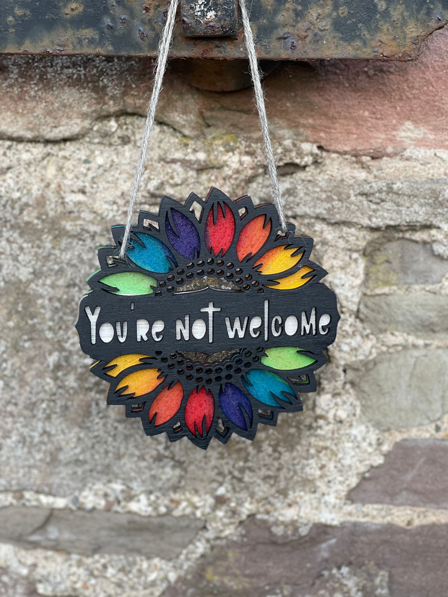 Mini sunflower signs wall hangings