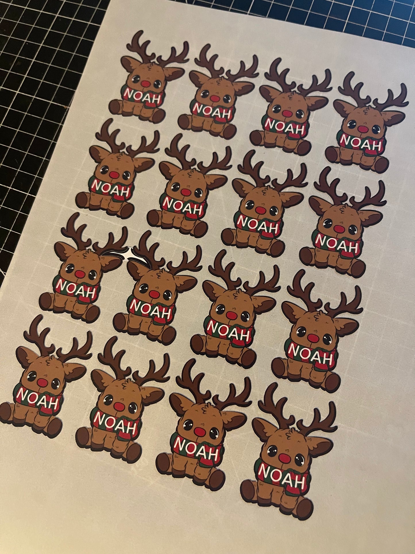 Reindeer Christmas Stickers