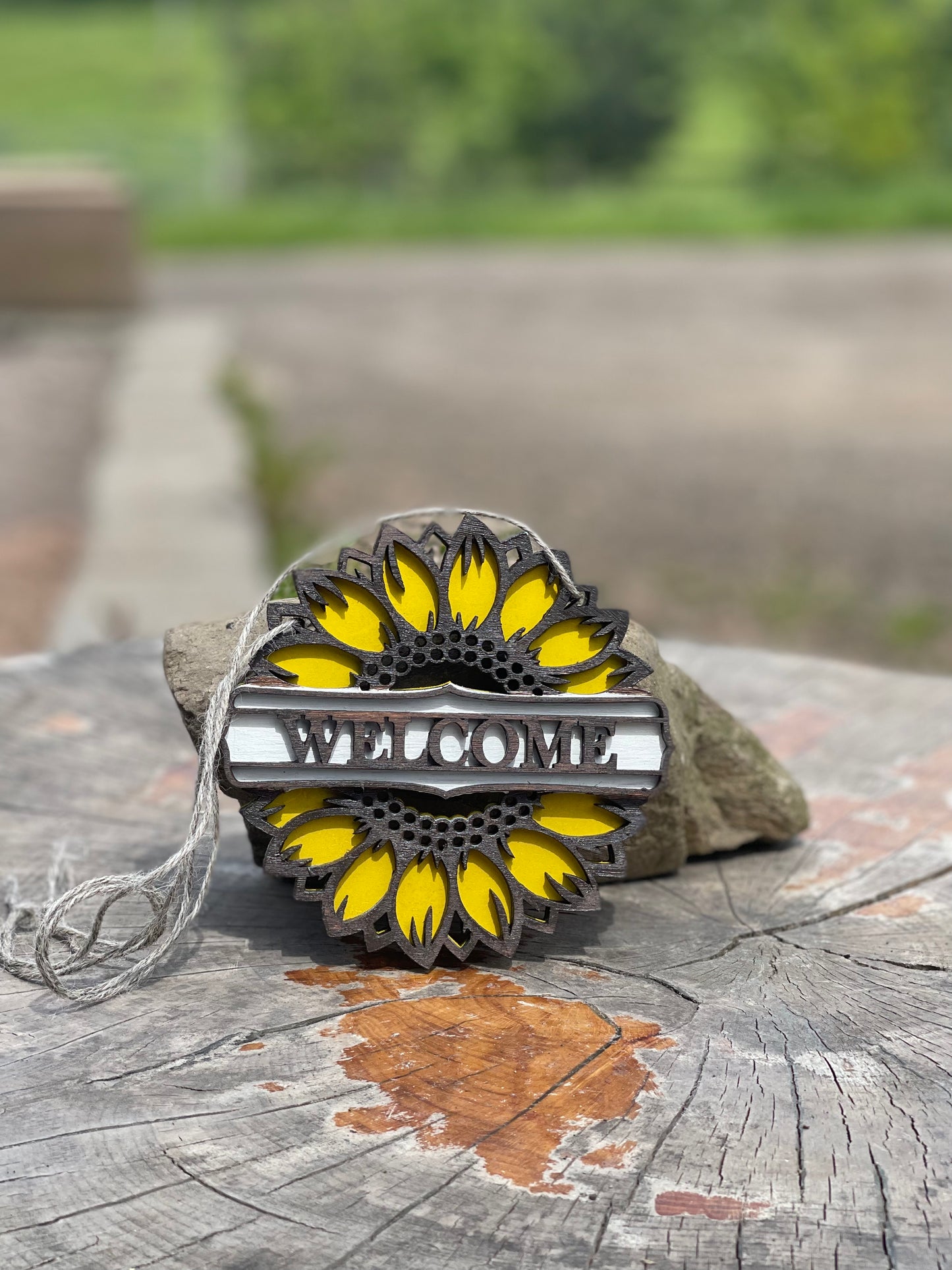 Mini sunflower signs wall hangings