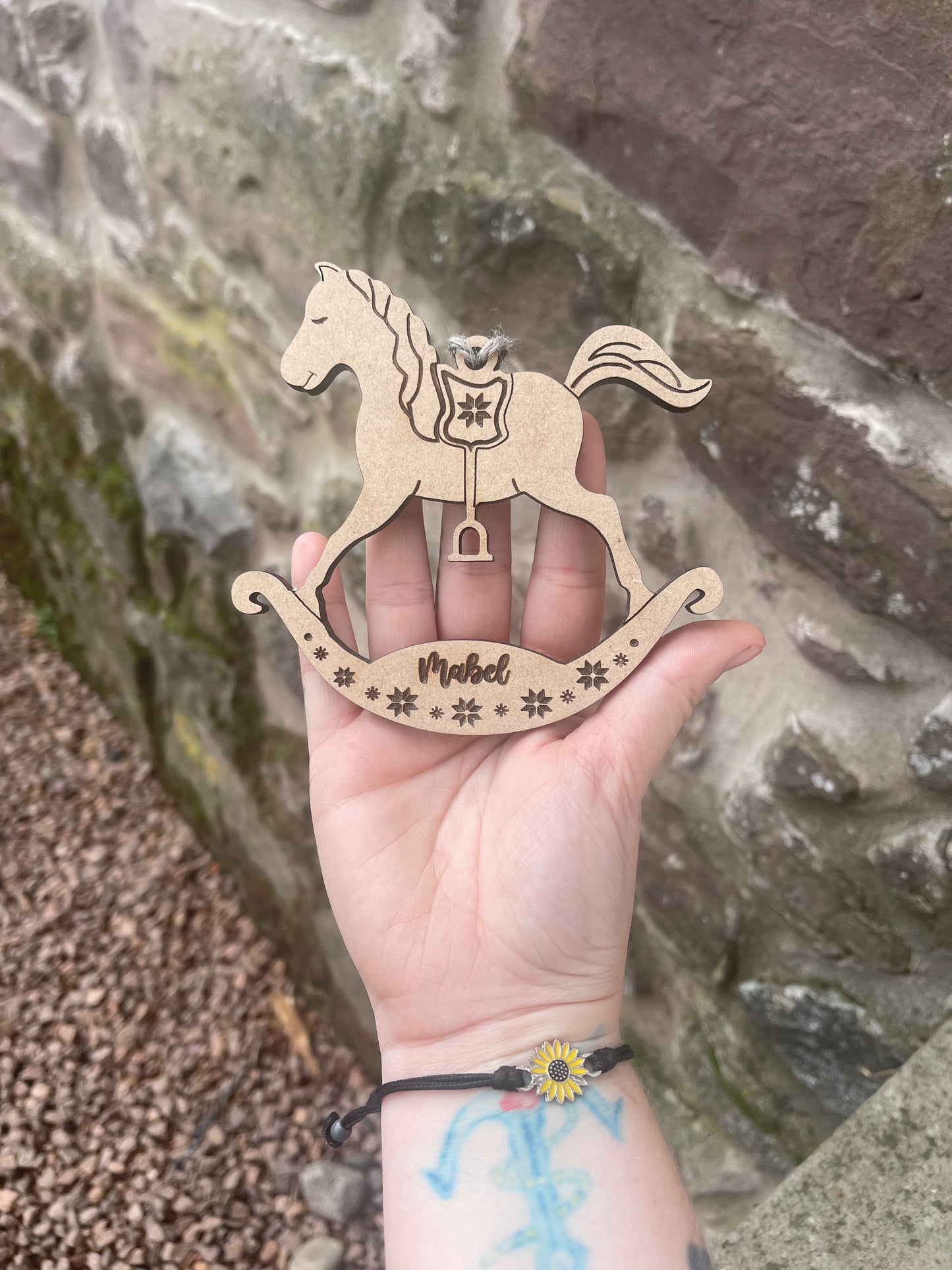 Rocking horse Christmas Bauble