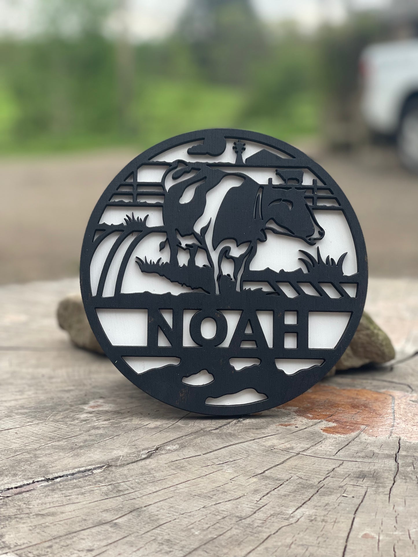 Personalised Cow Sign