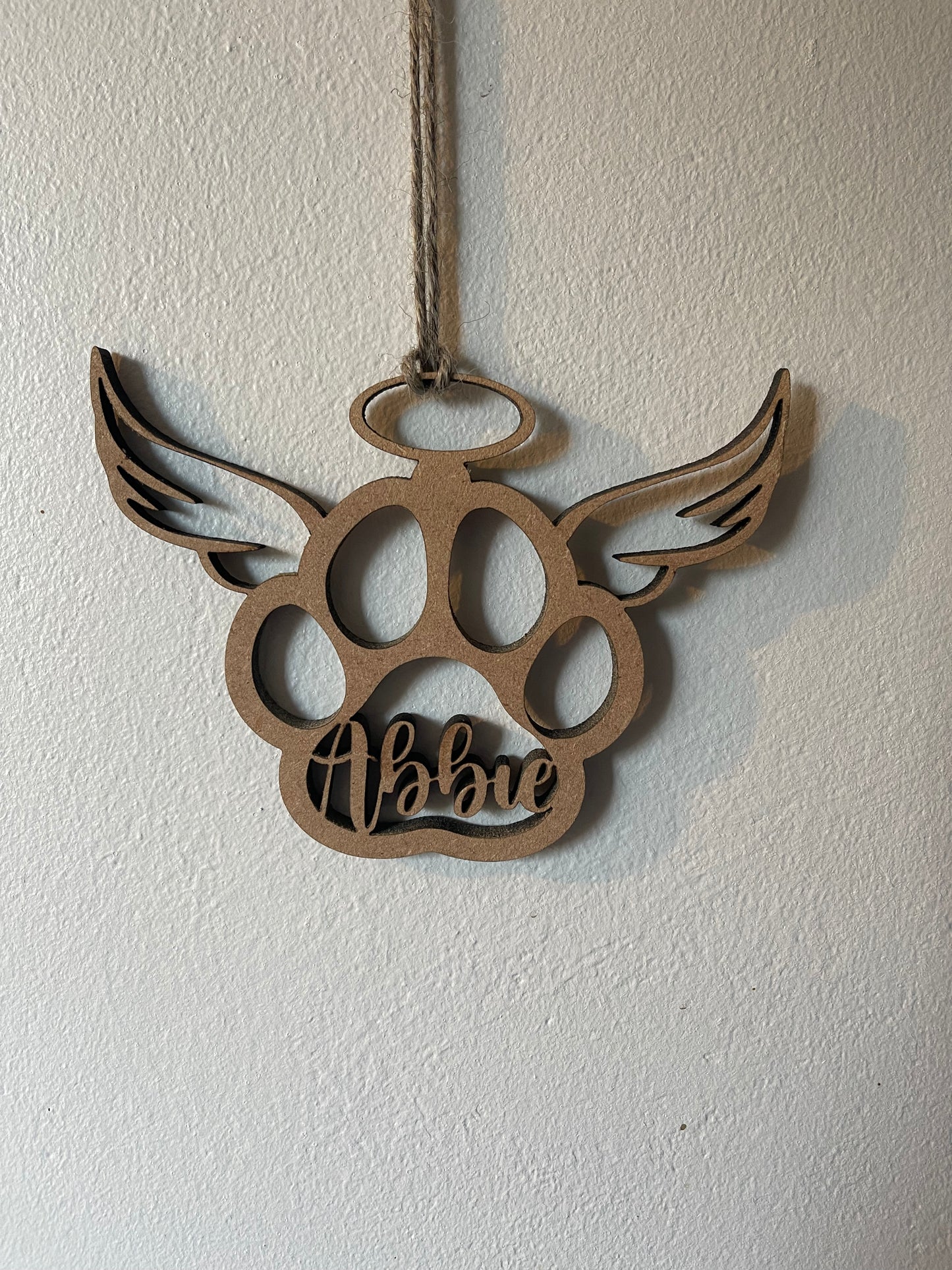 Dog Paw Memorial Keepsake