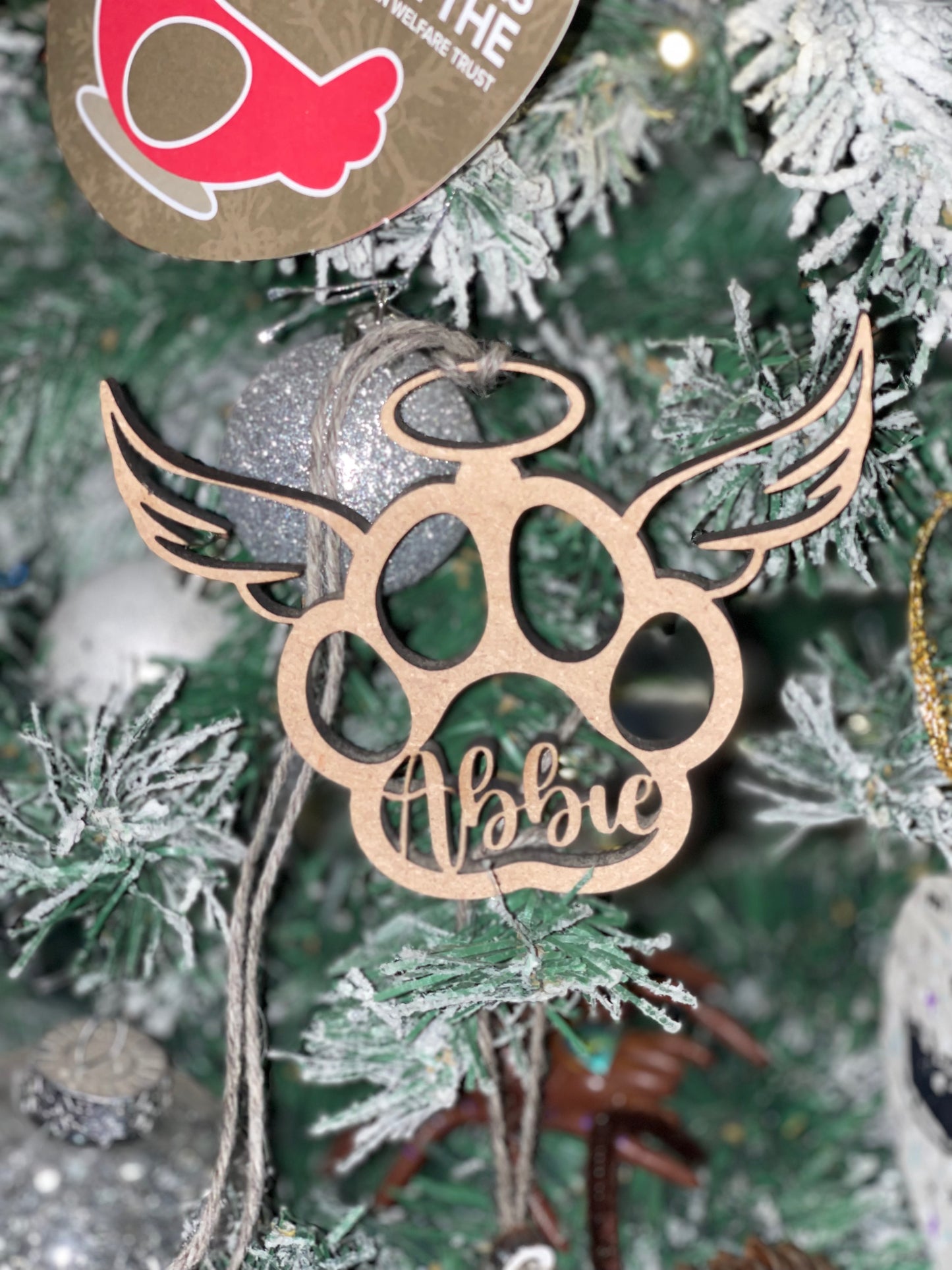 Dog Paw Memorial Keepsake