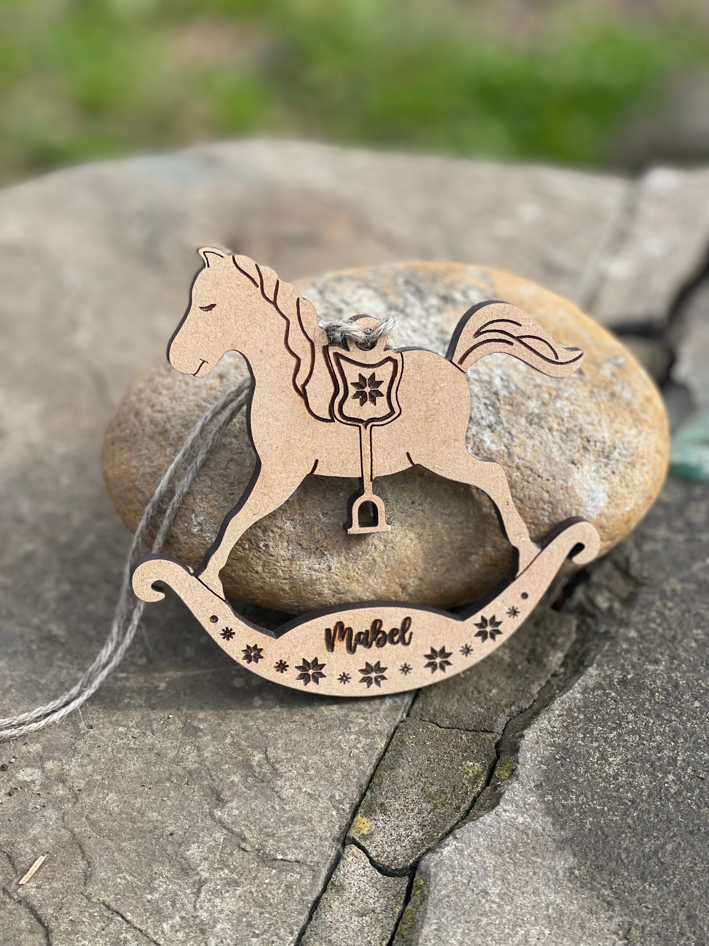 Rocking horse Christmas Bauble