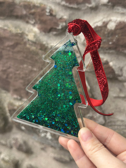 Acrylic Christmas Tree Bauble Ornament