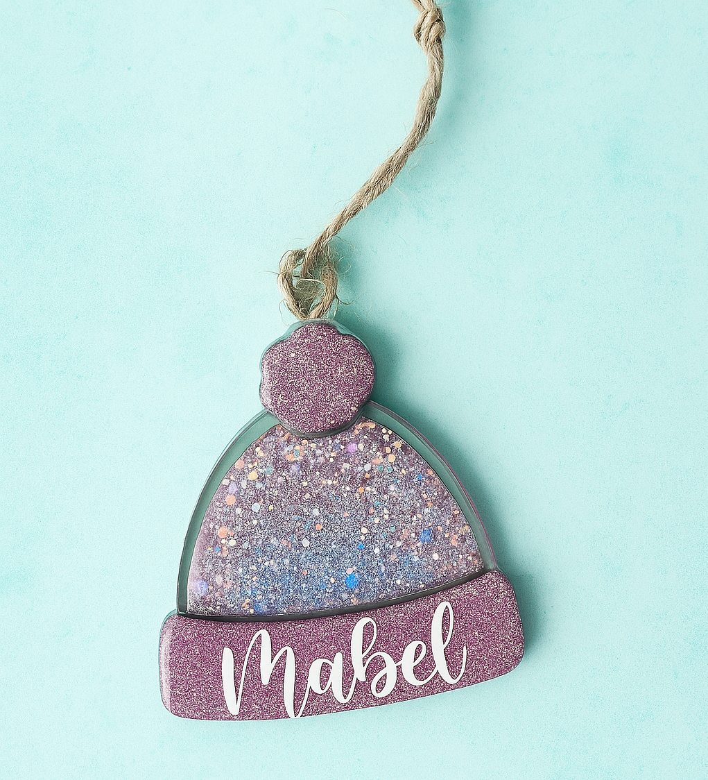 Bobble Hat Snowglobe Ornament