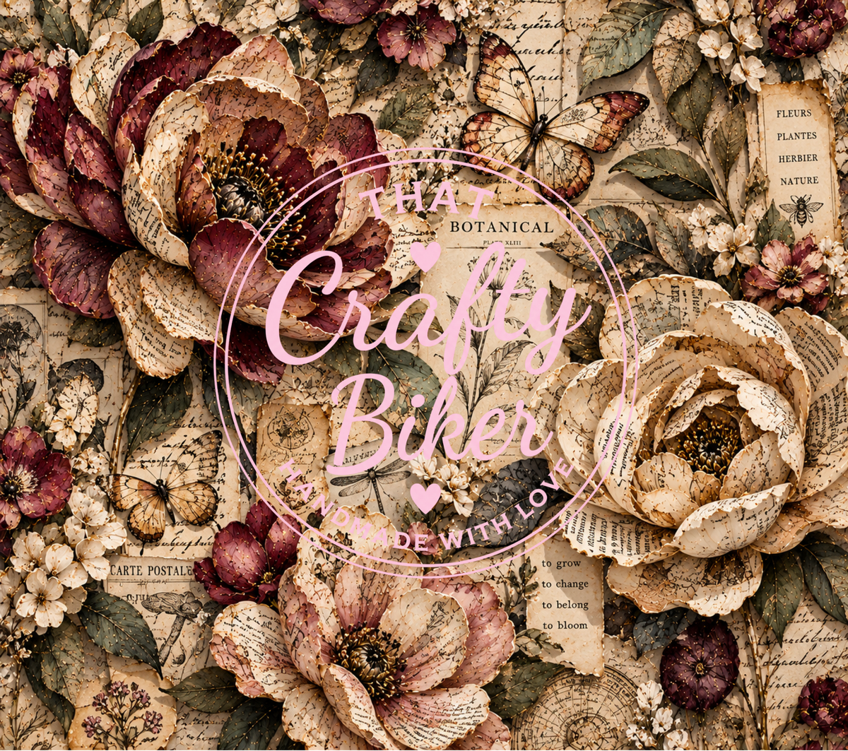 Paper Flowers Printed Vinyl