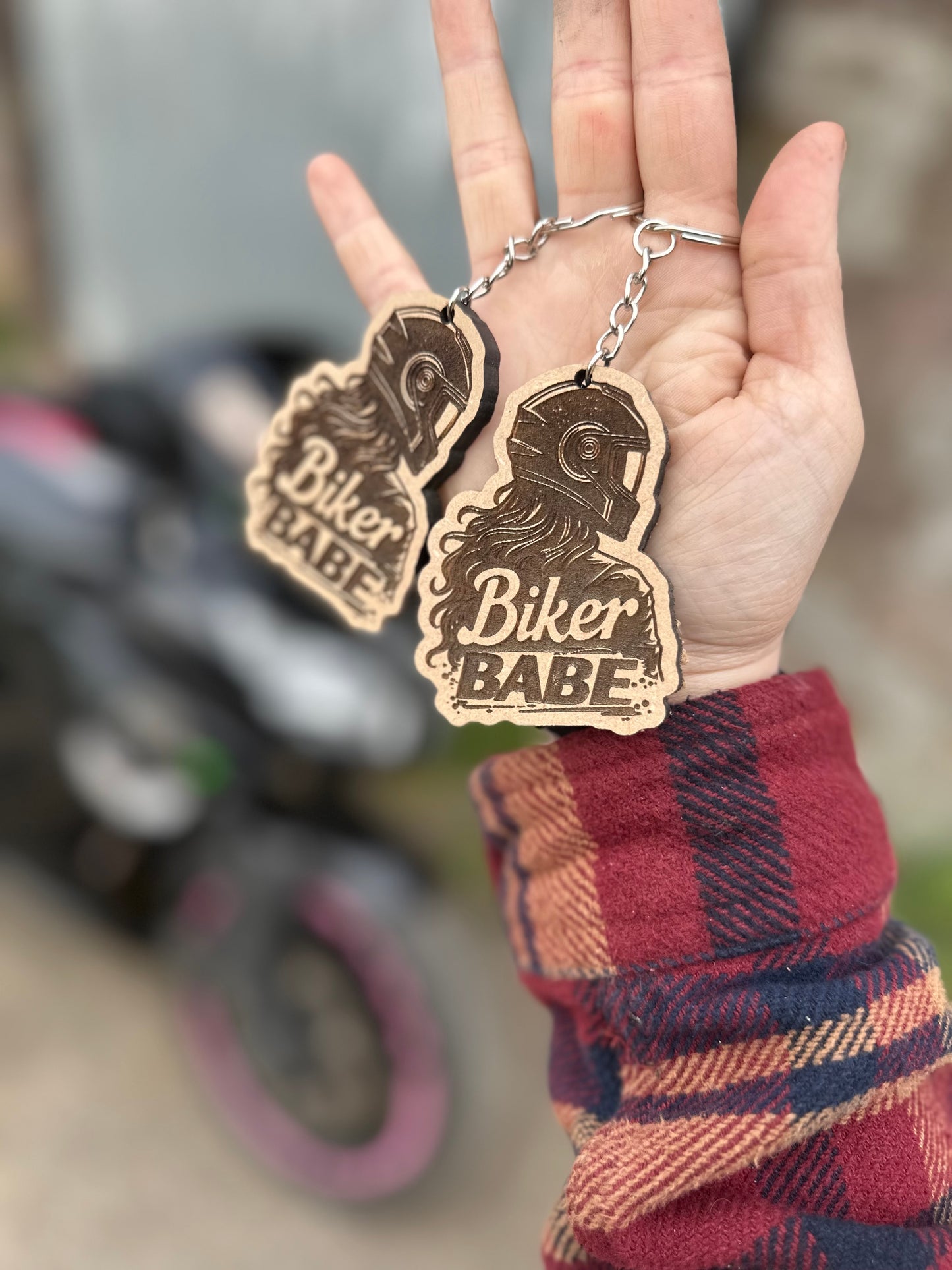 Handmade Biker Keyring (Women Riders Edition)