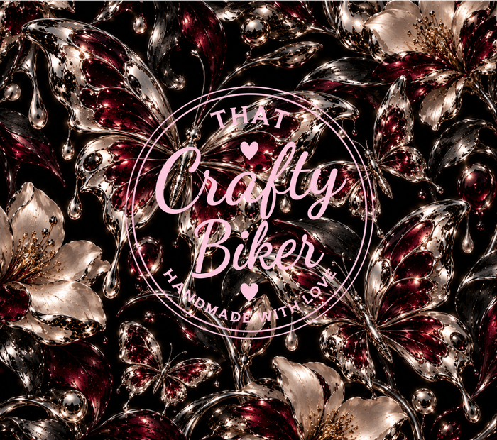 Metallic Butterfly Printed Vinyl