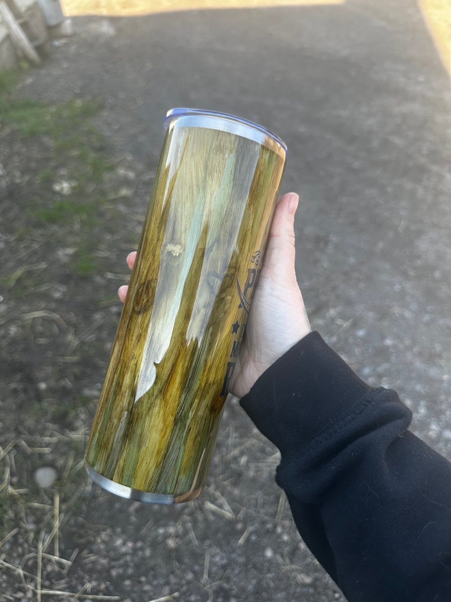 Pink Country Tumbler Stainless Steel Tumbler 20oz