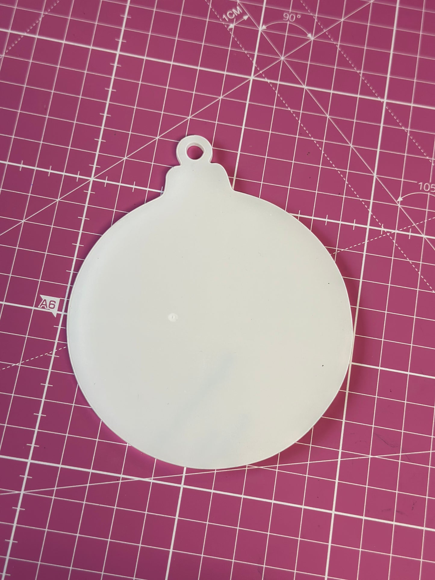 Acylic Bauble Blank 2mm (5 baubles)
