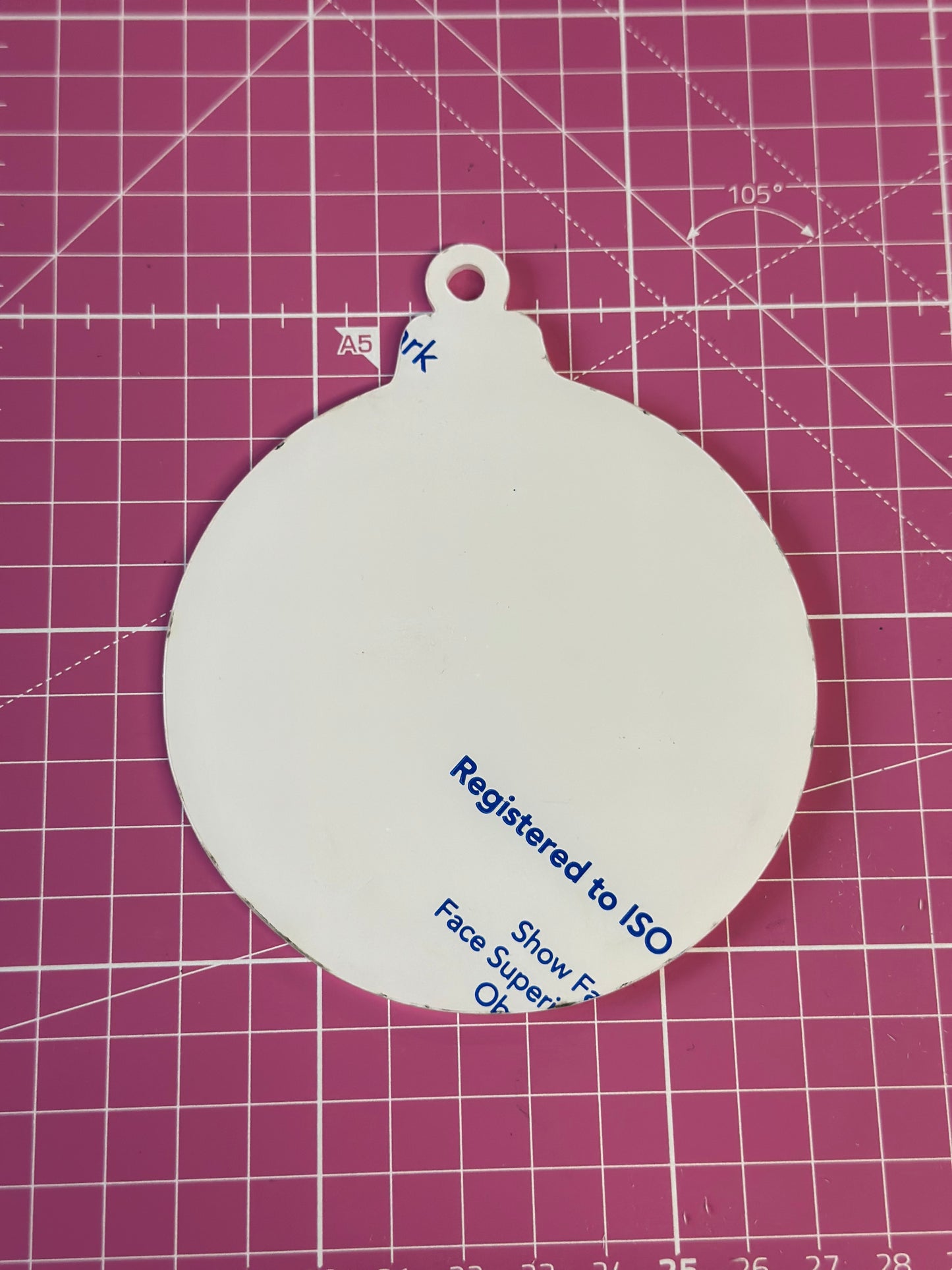 Acylic Bauble Blank 2mm (5 baubles)