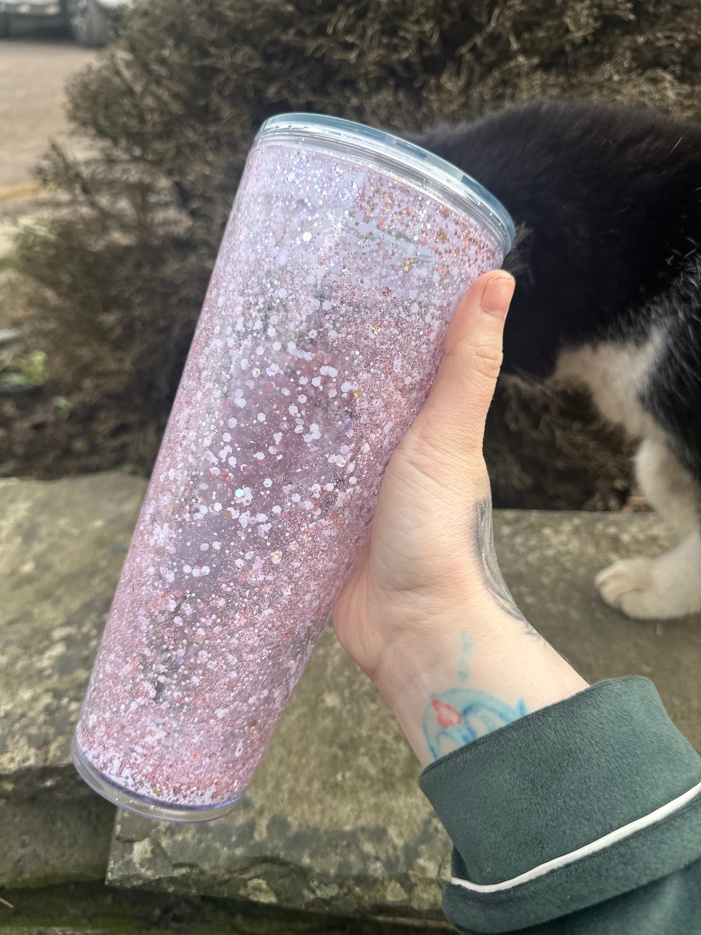 Cowharrt Baby Highland Cow Snowglobe Tumbler 24oz