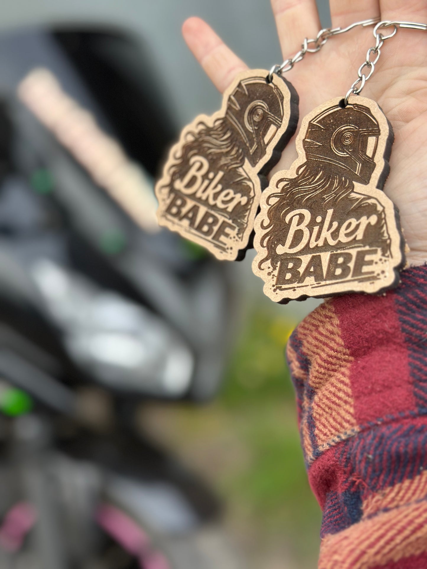 Handmade Biker Keyring (Women Riders Edition)
