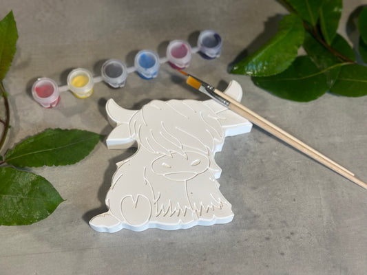 Paint Your Own Highland Cow