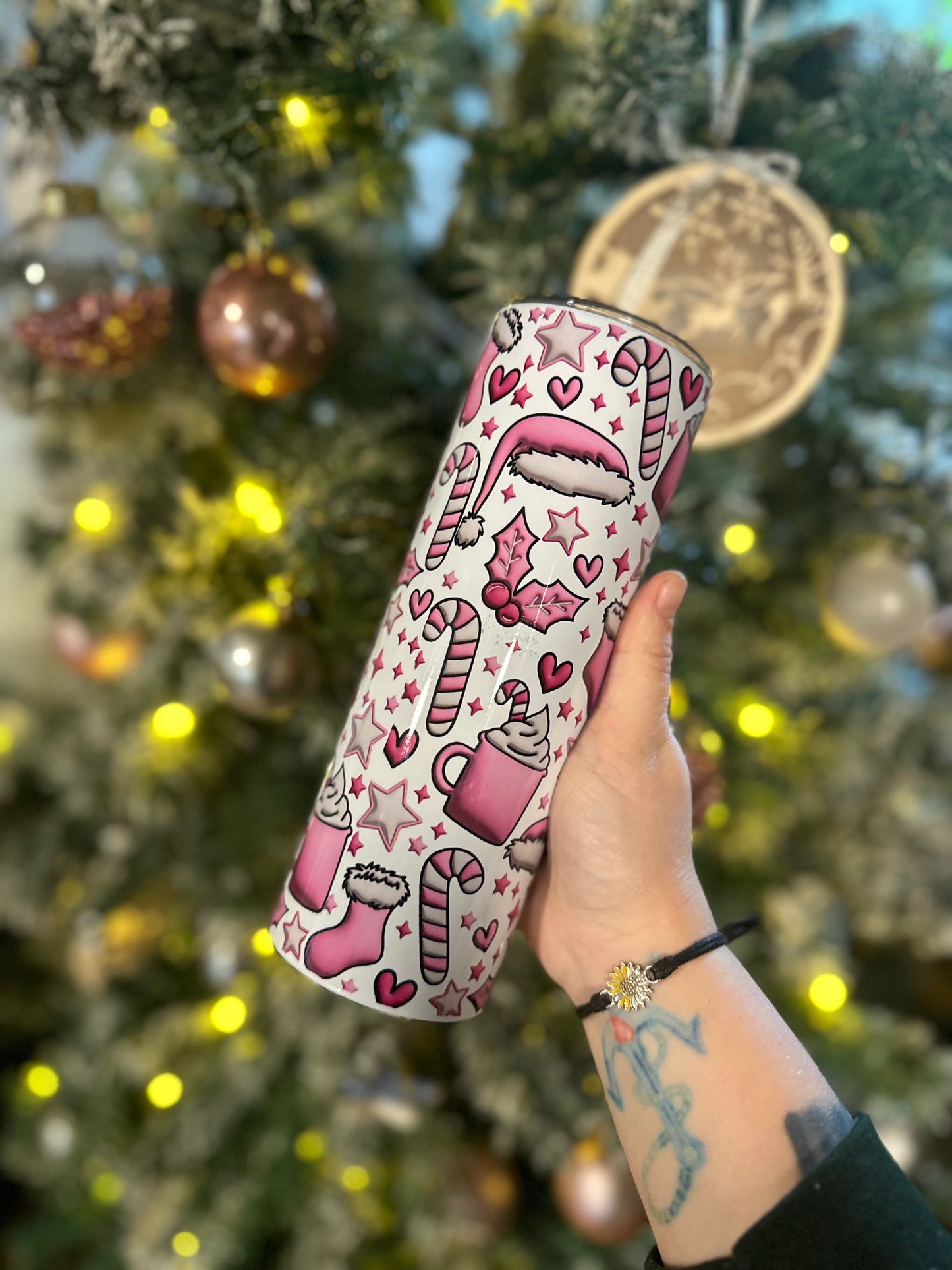 Dreaming of a pink Christmas 20oz Tumbler