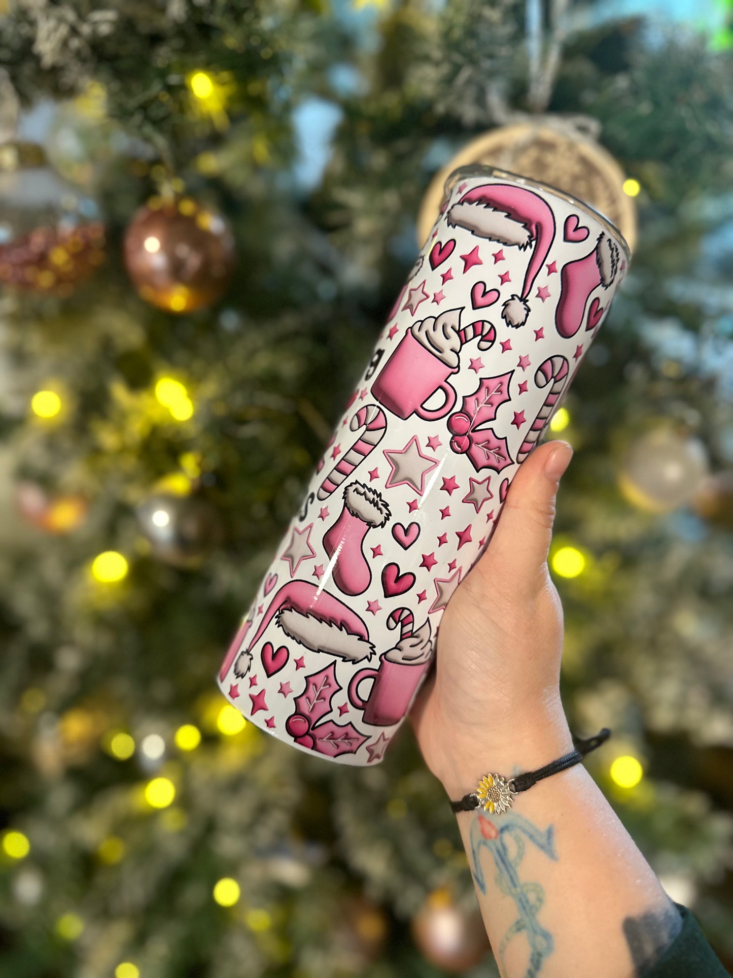 Dreaming of a pink Christmas 20oz Tumbler