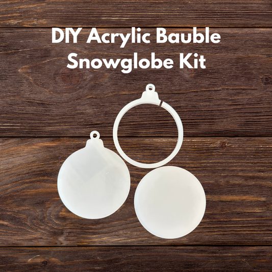 DIY Acrylic Snowglobe Bauble Ornament
