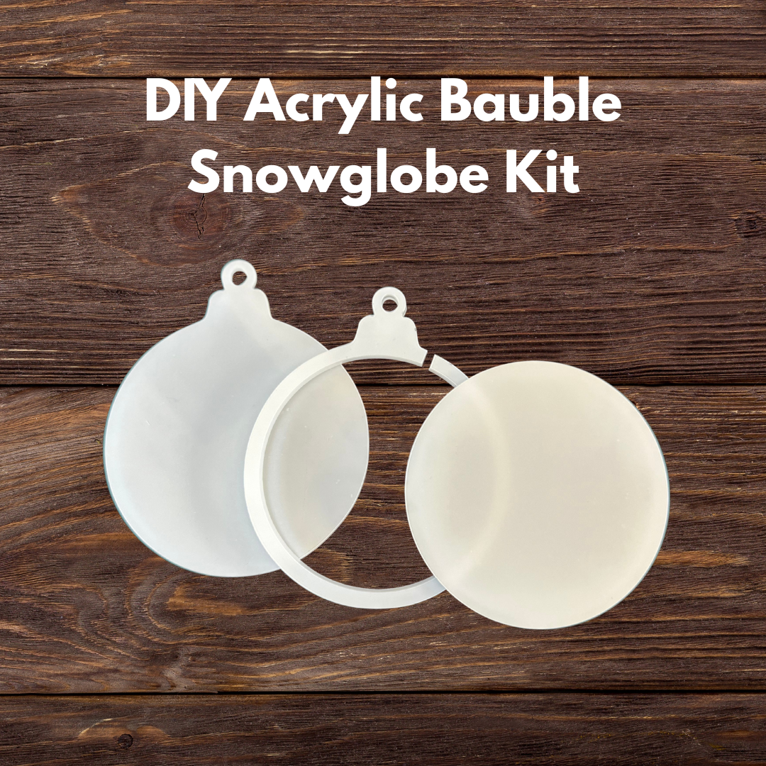 DIY Acrylic Snowglobe Bauble Ornament