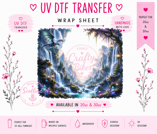 Waterfall Guardian UVDTF Tumbler Wrap