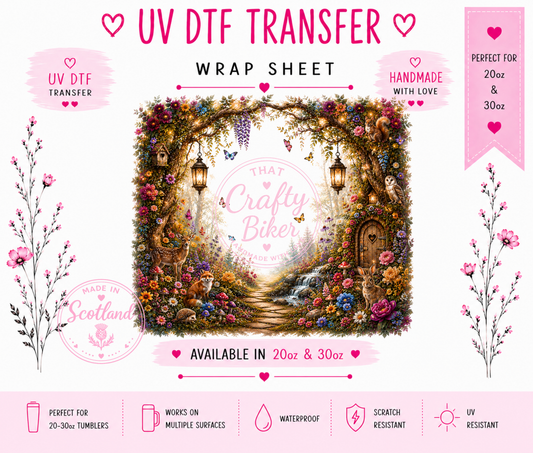 Waterfall Woodland UVDTF Tumbler Wrap