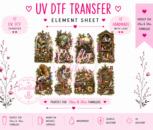 Vintage Trinkets 3 UVDTF Element Sheet