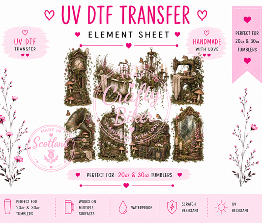 Vintage Trinkets 2 UVDTF Element Sheet