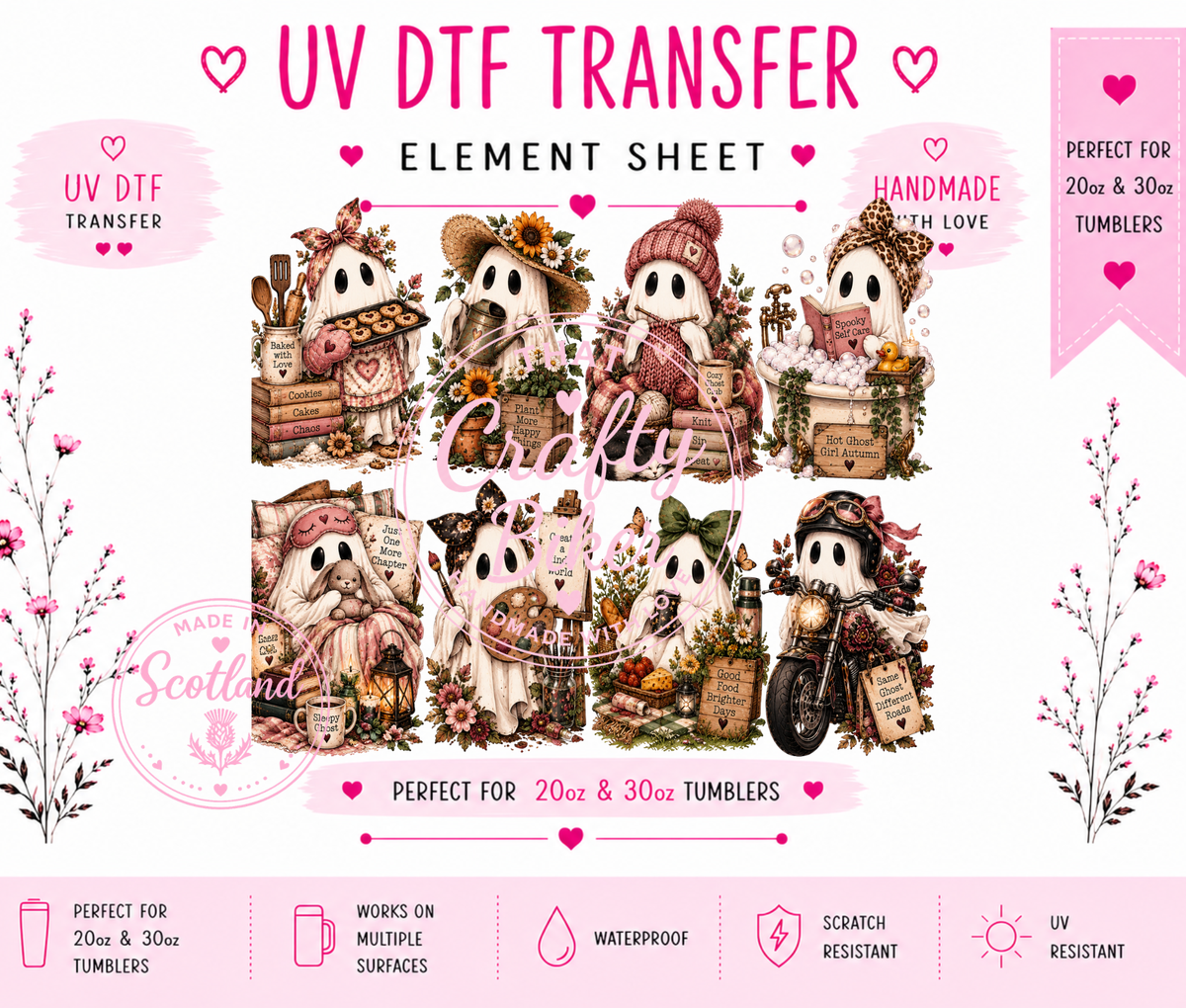 Ghostly Frolics 2 UVDTF Element Sheet