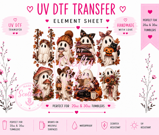Ghostly Frolics UVDTF Element Sheet