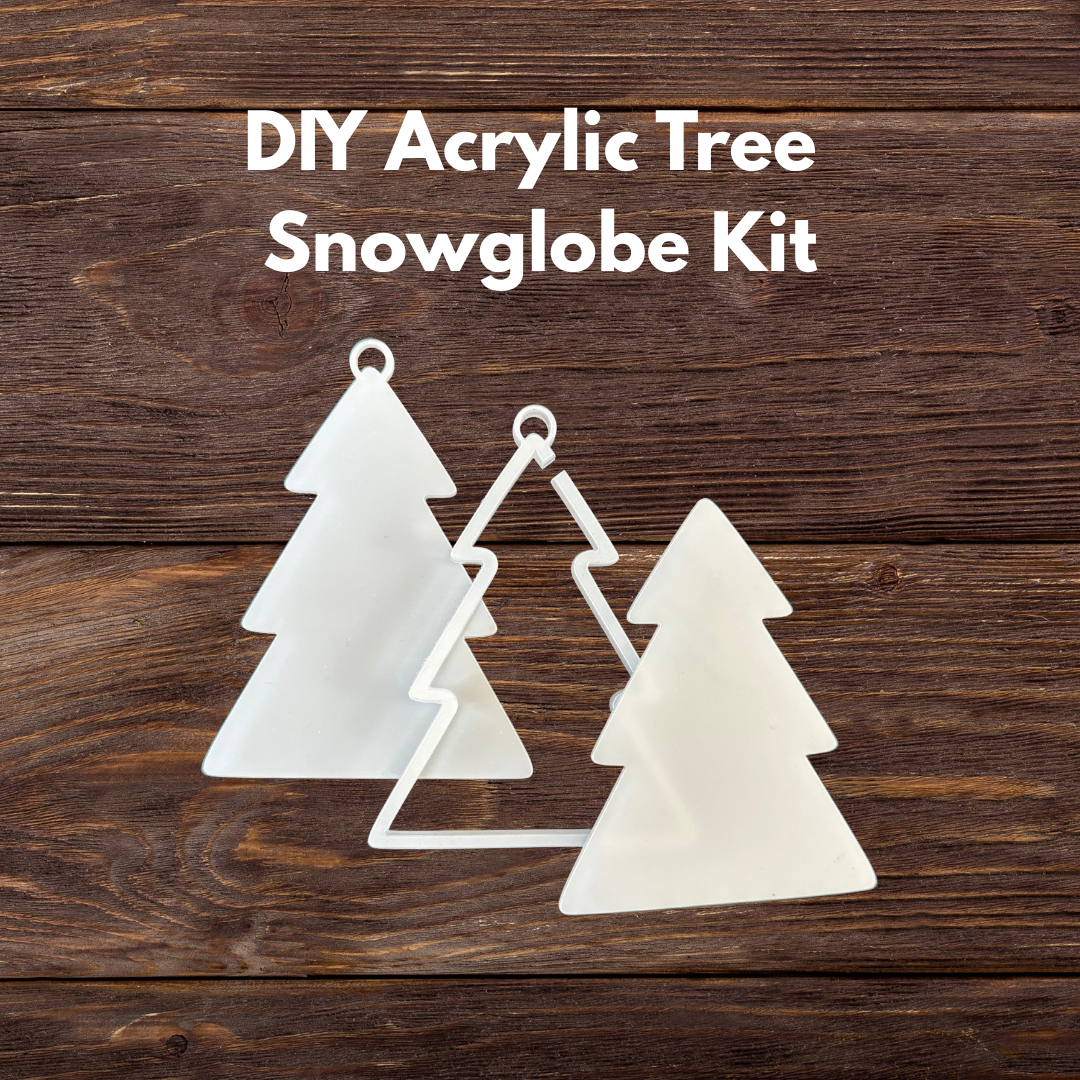 DIY Acrylic Christmas Tree Snowglobe Kit