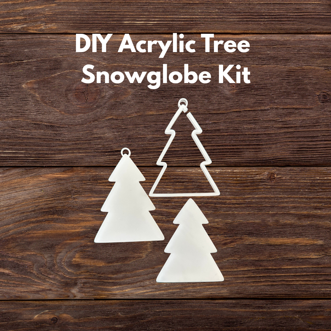 DIY Acrylic Christmas Tree Snowglobe Kit
