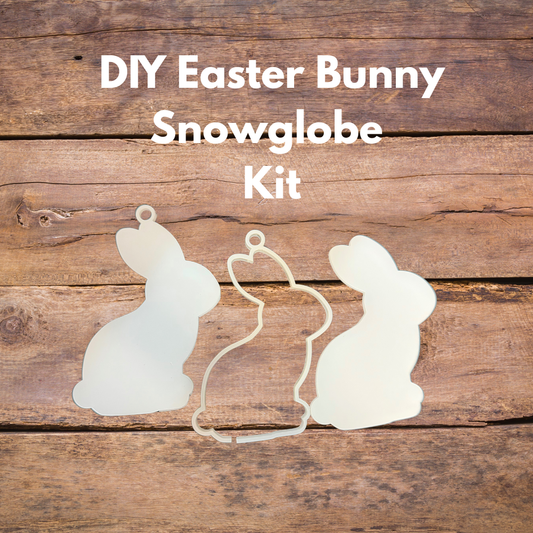 DIY Acrylic Easter Bunny Snowglobe Kit